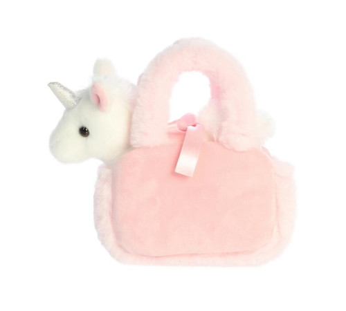 aurora fancy pals 220104j unicorn de pluș &icirc;ntr-o pungă (20 cm)