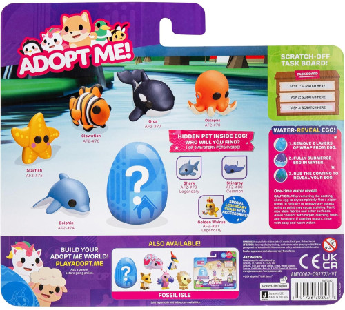 roblox adopt me! ame0017-3 set de 6 figurine "pets multipack" (in sort.)