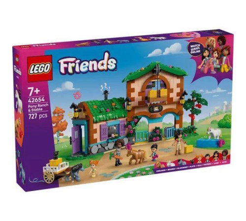 lego friends 42653 constructor "fermă și grajd pentru ponei" (727 el.)