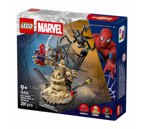  lego marvel 76334 constructor "spider-man vs. sandman" (201 el.)
