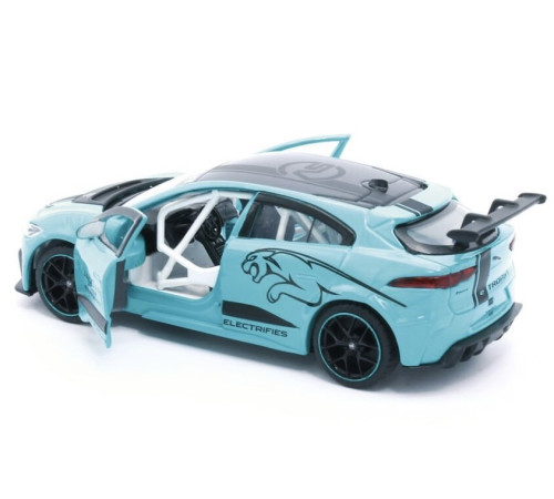 tayumo 36100022 macheta auto jaguar i-pace e-trophy, 1:36, blue 