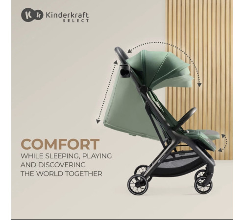 kinderkraft Коляска прогулочная nubi 2 бежевый