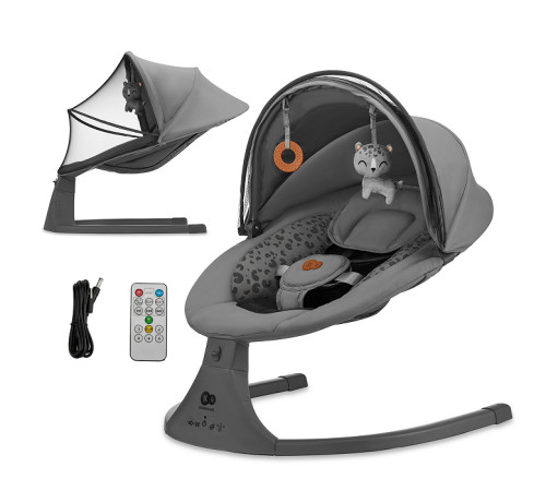 kinderkraft leagan electronic lumi 2 (p&acirc;nă la 9 kg.) dark grey