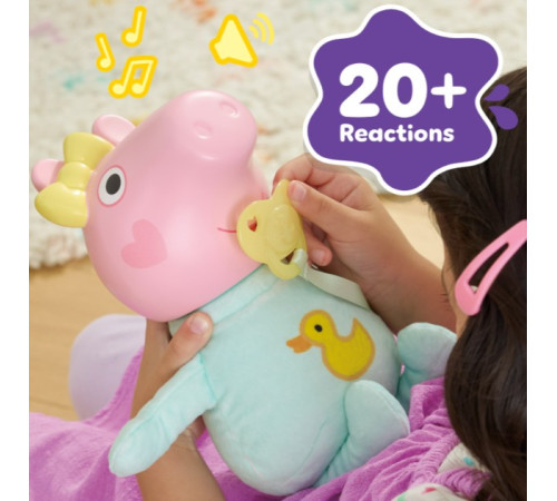 peppa pig g1637 păpușă interactivă evie "grohăieli și &Icirc;mbrățișări"