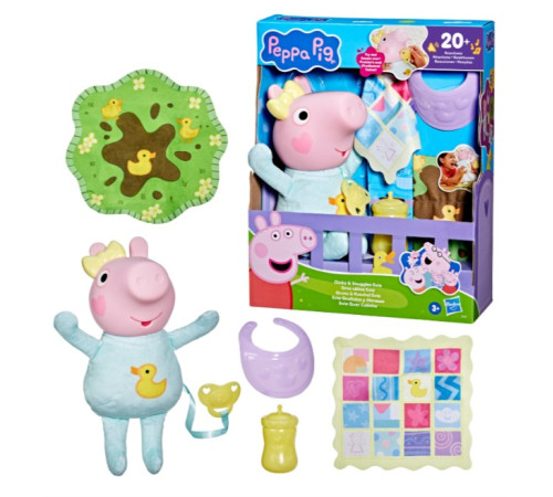 peppa pig g1637 păpușă interactivă evie "grohăieli și &Icirc;mbrățișări"