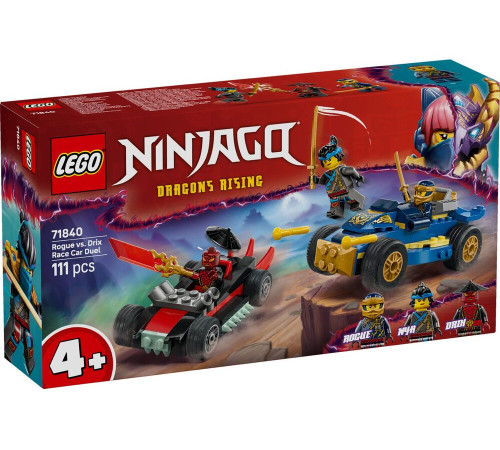 Jucării pentru Copii - Magazin Online de Jucării ieftine in Chisinau Baby-Boom in Moldova lego ninjago 71840 constructor "duel cu mașini de curse între rogue și drix" (111 el.)
