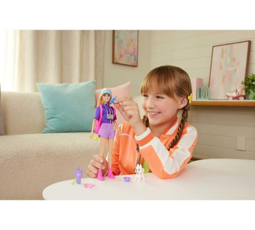 barbie jjv59 păpușa barbie "malibu" seria "aventuri &icirc;n natură"