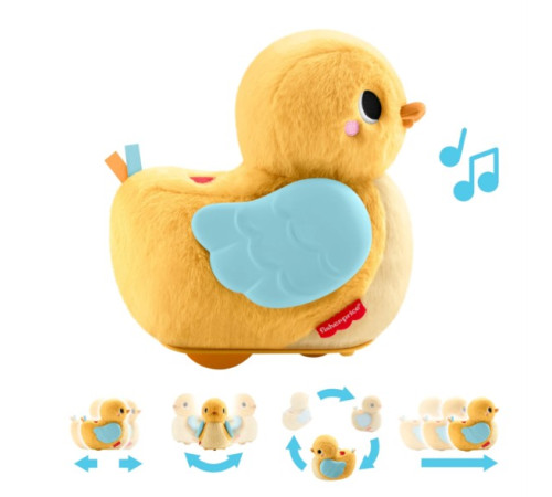 fisher-price jmx99 jucărie de dezvoltare &bdquo;rața muzicală&rdquo; 4 &icirc;n 1
