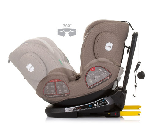 chipolino scaun auto "i-size isofix 360 peak" stkpk02403ma (40-150 cm.) macadamia