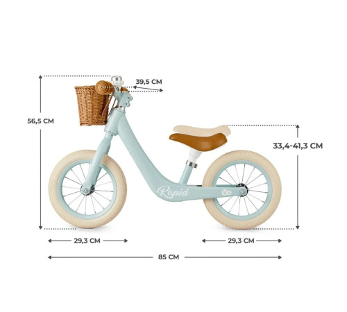 kinderkraft run bike rapid 2 albastru