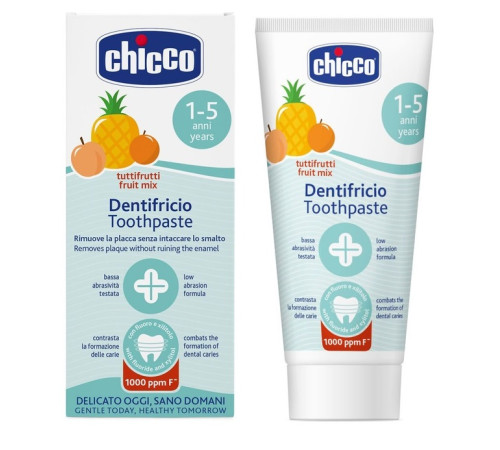 chicco pasta de dinti  "tutti-frutti" cu fluor (1-5 ani) 50 ml.