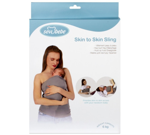 Securitatea copiilor Baby-Boom in Moldova sevi 573 sling "skin to skin" (roz/gri)