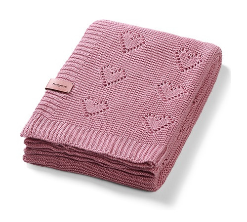  babyono-8124 1673/05 Плед трикотажный бамбуковый (75 x 100 см) розовый