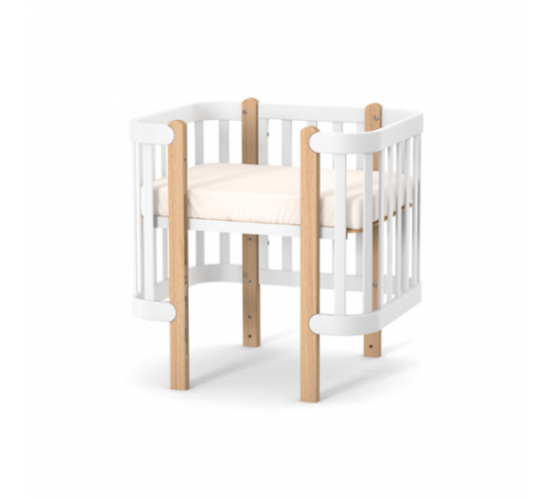 veres 05.1.1.21.06 opțiune cu saltea "patut-leagan ЛД5 monaco" (80x60 cm.) alb
