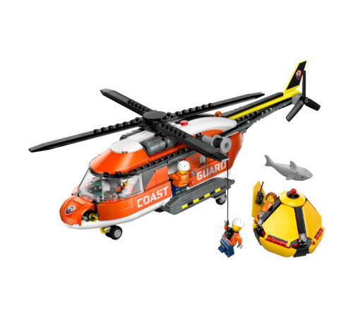 lego city 60503 constructor "elicopterul pazei de coastă" (551 el.)