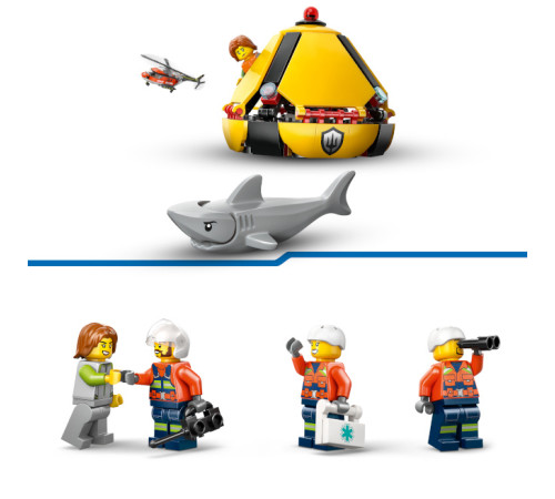 lego city 60503 constructor "elicopterul pazei de coastă" (551 el.)