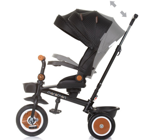 chipolino trkmrt02401ob triciclu "marathon" obsidian