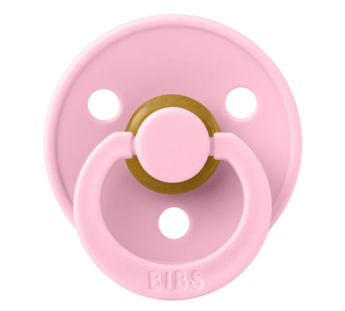 Bibs Suzeta rotunda din latex Color M (6-18 luni) Baby Pink  bibs suzeta rotunda din latex color m (6-18 luni) baby pink