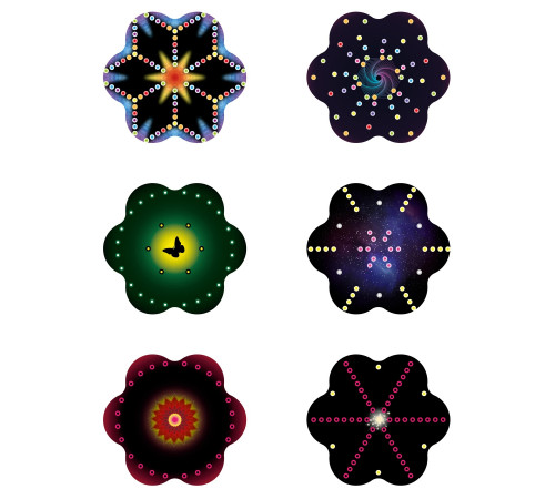 quercetti 2850 set pentru creativitate string art "mandala"