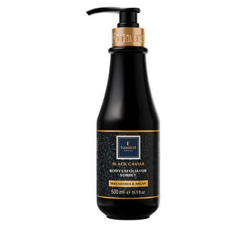 famirel gel-sorbet cu extract de caviar negru, macadamia și argan "black caviar" (500 ml) 086431