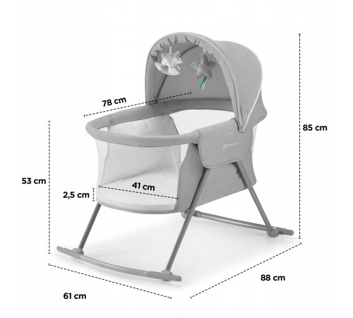 kinderkraft patut-balasoar lovi (gri)