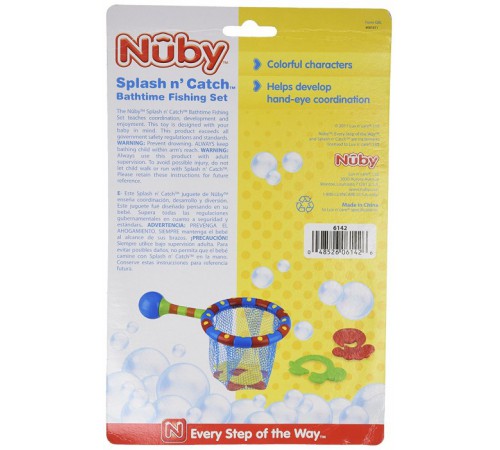 nuby id6142 Набор для ванной "Сачок с игрушками" 
