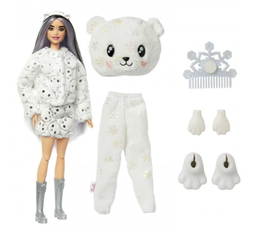 barbie hjl64 păpuşă "cutie reveal: urs polar"