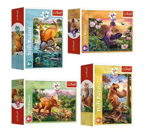 Trefl 54194 Puzzle "Dinozauri uimitoare" (54 el.) în sort.  trefl 54194 puzzle "dinozauri uimitoare" (54 el.) în sort.