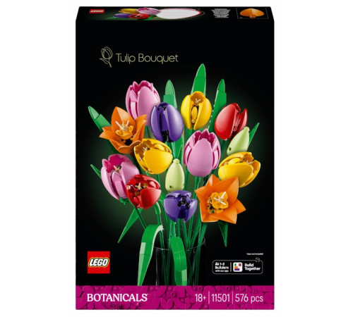  lego botanicals 11501 Конструктор "Букет тюльпанов" (576 дет.)
