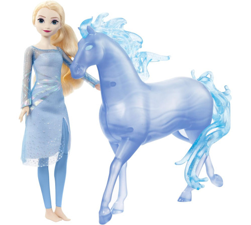disney princess hlw58 Набор с куклой "Эльза и лошадка Нокк"