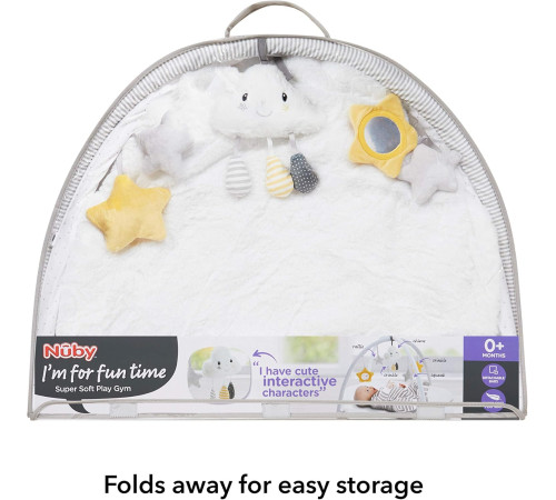 nuby id99805 Коврик игровой "cloud & star play gym" (0 м+)