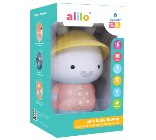 alilo baby g9s jucărie interactivă "bunny" roz