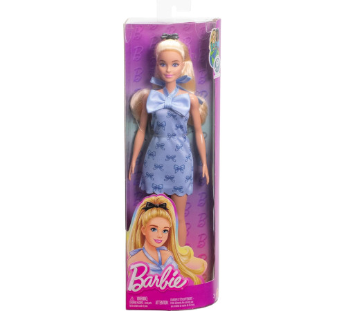 barbie hyt93 Кукла "Модница" Голубые бантики 