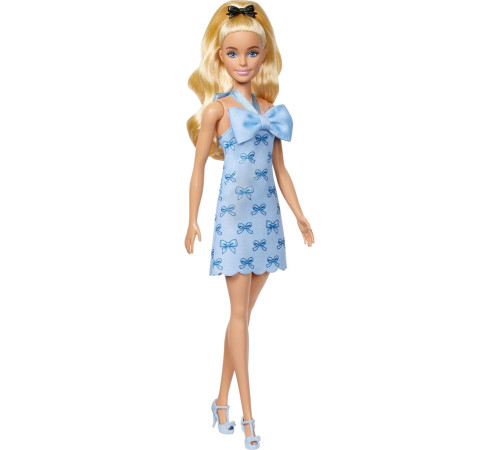 barbie hyt93 Кукла "Модница" Голубые бантики 