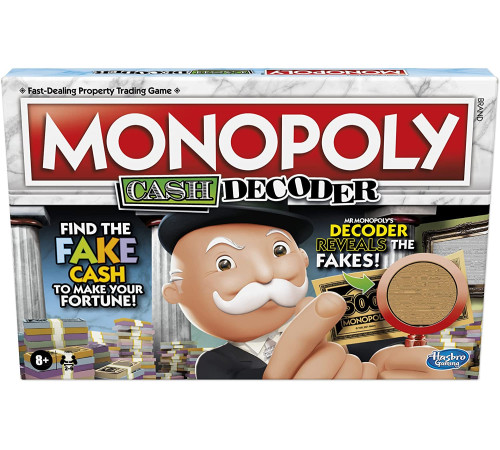 hasbro f2674rus joc de masă "monopoly: crooked cash" (ru)