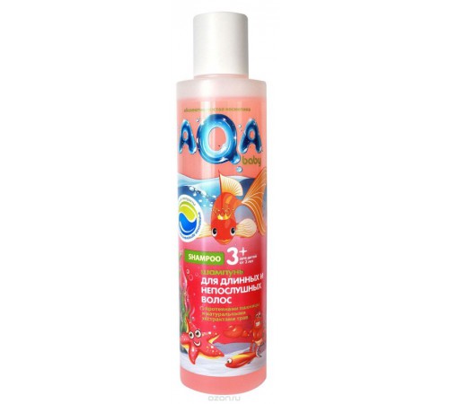 Косметика в Молдове 80.23 aqa baby kids Шампунь для длинных и непослушных волос (210 мл.)
