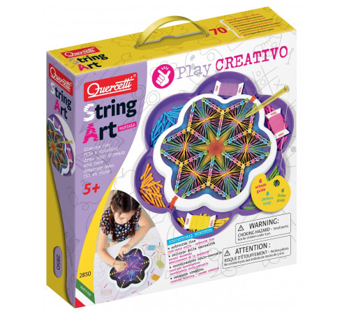  quercetti 2850 set pentru creativitate string art "mandala"