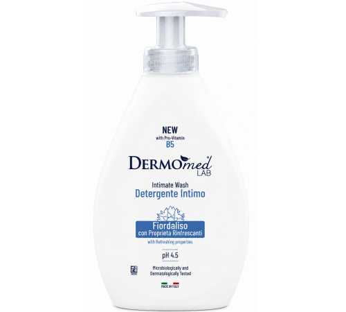  dermomed hi7041 gel revigorant pentru igiena intimă cu extract de albăstrele (250 ml)