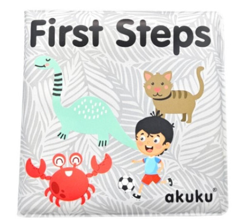 Детский&nbsp;магазин в Кишиневе в Молдове akuku-6954 a0477 Мягкая книжка с пищалкой "Первые шаги"