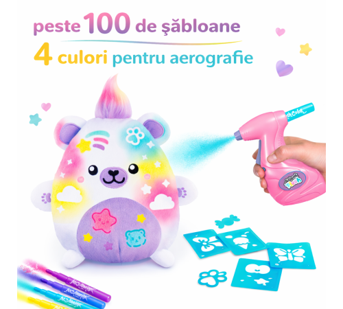  canal toys air067 set creativ "airbrush plush - kawaii bear"