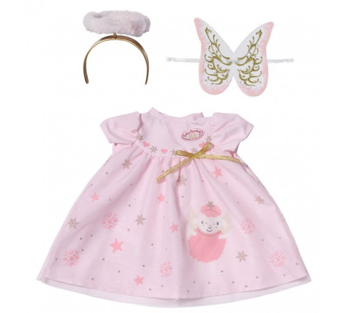 zapf creation 707241 set de îmbrăcăminte baby annabell "Ținuta de crăciun" (43 cm)