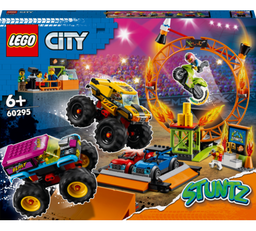 lego city 60295 constructor "arena pentru cascadorii" (668 el.)