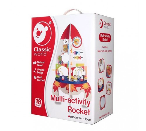 classic world 4121 Развивающая игрушка "Ракета"