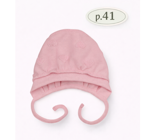  minikin 25982241 căciulă cu legături "heart (m.41) roz