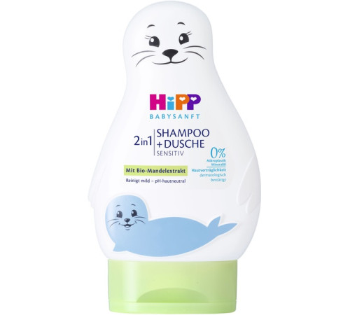 HiPP 90124 Sampon si gel de baie BabySanft (200 ml)  hipp 90124 sampon si gel de baie babysanft (200 ml)