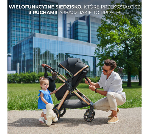 kinderkraft Коляска 3-в-1 esme бежевый