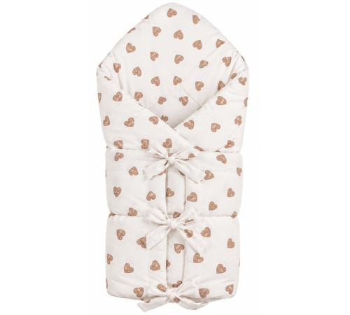  new baby  59558 Конверт-одеяло на завязках (70х70 см) Сердечки