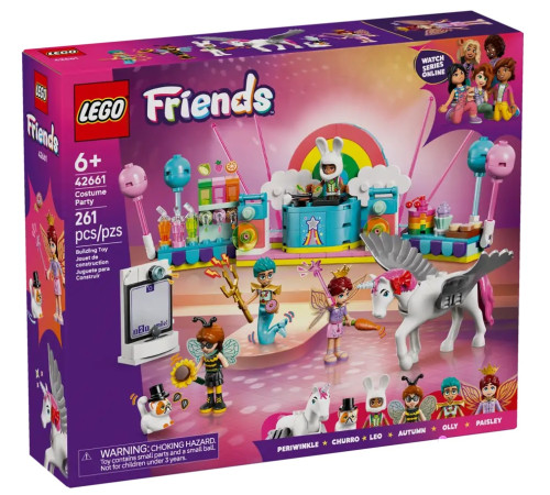 Детский магазин в Кишиневе в Молдове Lego Friends 42661 Конструктор "Костюмированная вечеринка с единорогом и феей" (261 дет.)  lego friends 42661 Конструктор "Костюмированная вечеринка с единорогом и феей" (261 дет.)