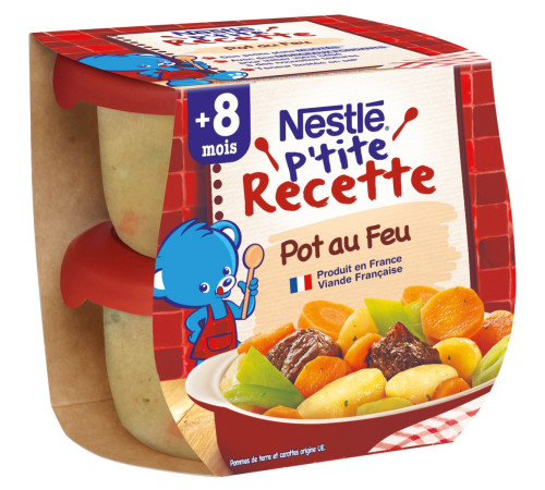 Детское питание в Молдове nestle Запечённые овощи с говядиной 2х200 гр. (8 м.+)