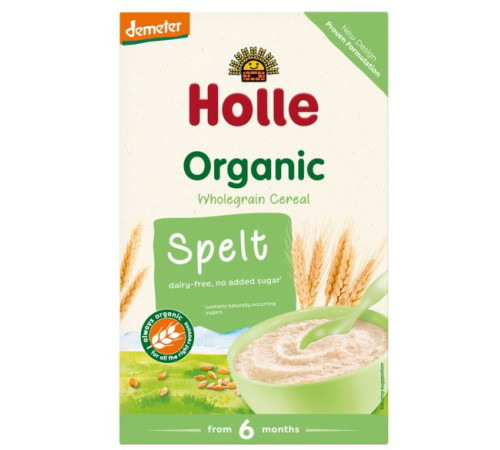 holle bio organic Каша безмолочная спельтовая (6 м +) 250 гр.